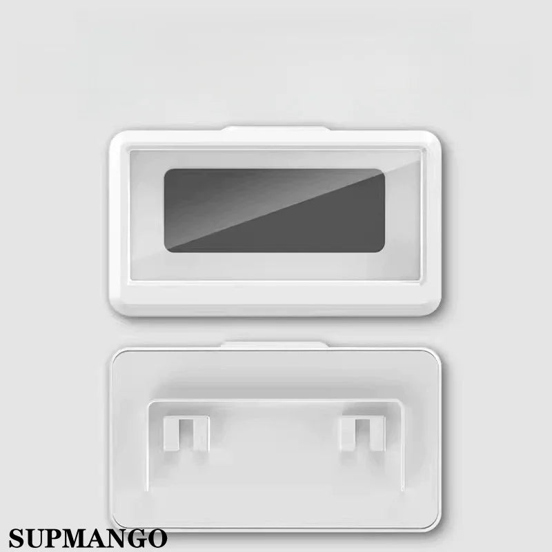 Bathroom Waterproof Phone Holder Home Wall Phone Case Stand Box Self-adhesive Touch Screen Phone Bracket Shower Sealing Storage